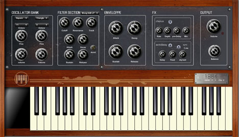 1984 - free Analog synth plugin