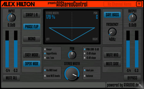 A1StereoControl - free Stereo expander / limiter plugin
