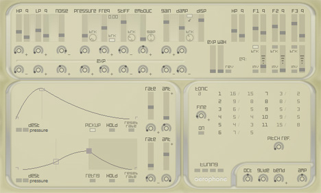 Aerophone - free Trumpets / trombones  modelling plugin