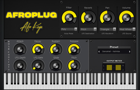 Afrokeyz Lite - free Keyboard / synth rompler plugin