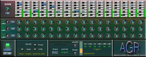 Agr - free MIDI sequence generator plugin