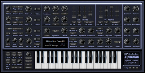 Alphatron SE - free Analog / digital osc synth plugin