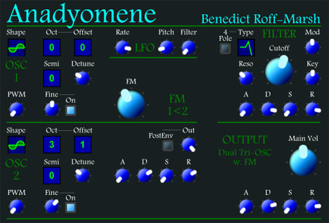 Anadyomene - free FM synth plugin