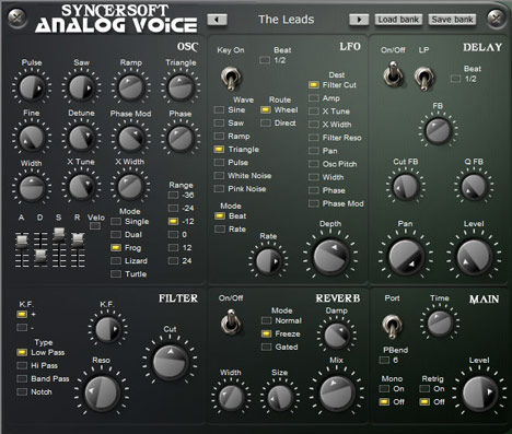 Analog Voice - free Subtractive synth plugin