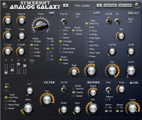 Analog Galaxy - free Vintage ROM waveforms plugin