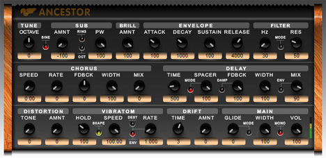 ANCESTOR - free Paraphonic synth / organ plugin