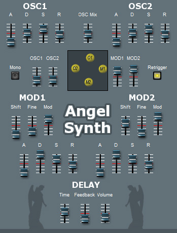 Angel Synth - free Dynamic oscillators synth plugin