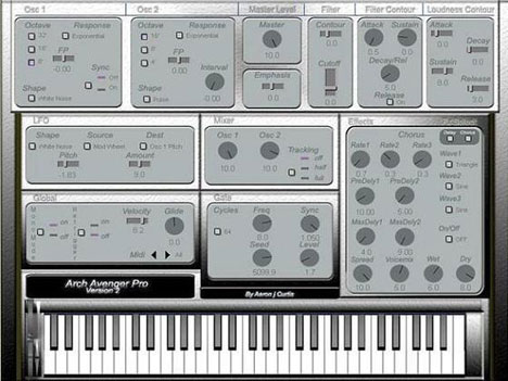 Arch Avenger Pro Version 2 - free Analog synth plugin