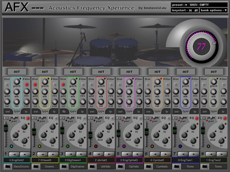 AFX - free Drum sampler plugin