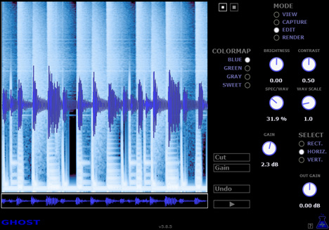 Ghost - free Spectrogram editor plugin