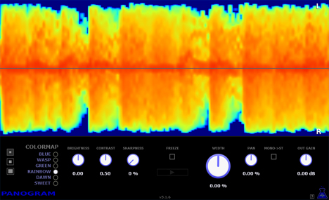 Panogram - free Visualization / stereo widening plugin