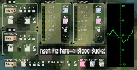 Blood Bucket - free Experimental synth plugin