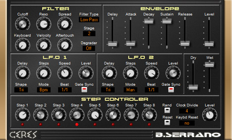 Ceres - free Envelope filter plugin