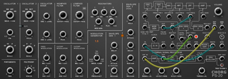 Chorg PS-20 - free Korg MS-20 emulation plugin