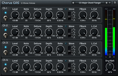 Chorus GAS - free Modulation effect plugin