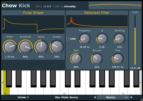 Chow Kick - free Kick drum synth plugin