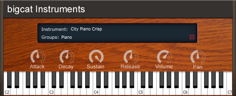 City Piano Crisp - free Baldwin Baby Grand Piano plugin