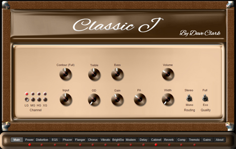 Classic J - free Guitar amp plugin