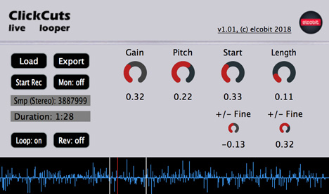 ClickCuts - free Live / wav looper plugin