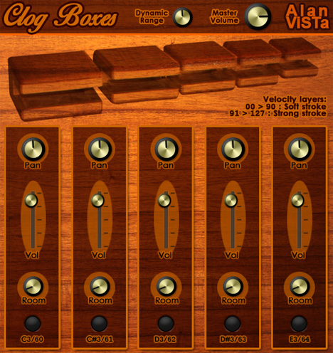 Clog Boxes - free Woodblock set plugin