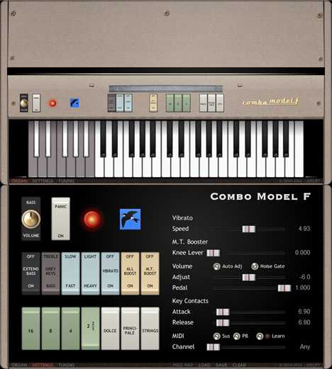 Combo Model F - free Farfisa organ emulation plugin