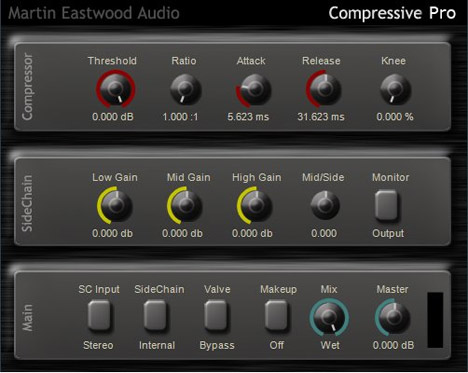 Compressive - free Side chain compressor plugin