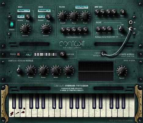 Contakt - free 2 osc analog synth plugin