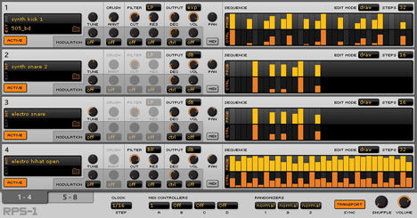 RPS-1 - free Pattern sequencing sampler plugin