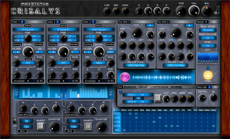 Crisalys - free Pattern sequencer synth plugin
