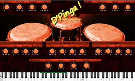 DPinga Congas - free Conga set plugin