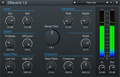 DReverb - free Algorithmic reverb plugin