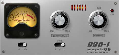 DSP-1 - free Drum dynamic processor plugin