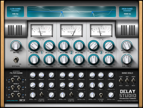 Delay Studio - free Multiband delay plugin