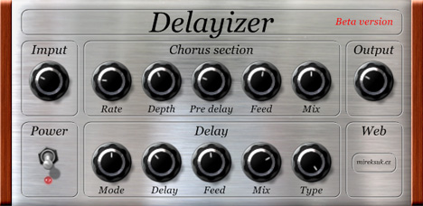 Delayizer - free Delay / chorus plugin