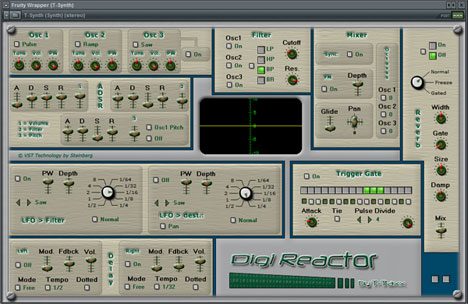 DigiReactor - free Multi-purpose FM synth plugin