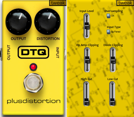 Plusdistortion - free MXR distortion emulation plugin