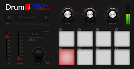 Drum8 - free Drum kit plugin