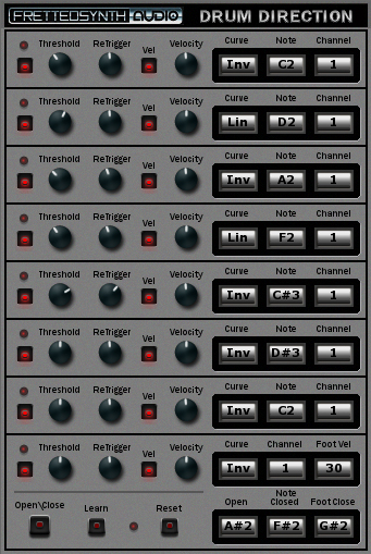 DrumDirection - free Drum pad to MIDI plugin