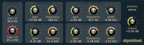 Dust Equalizer - free Channel EQ plugin