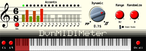 DvnMIDIMeter - free Velocity tool plugin