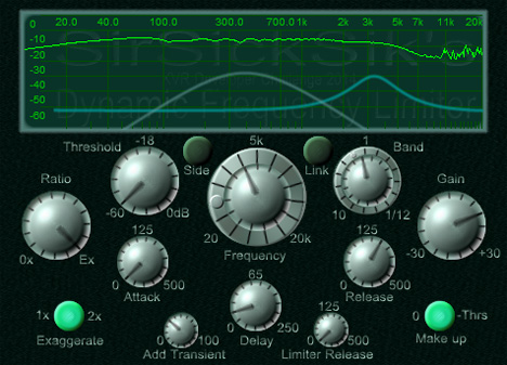 Dynamic Frequency Limiter - free Dynamic compressor / limiter plugin