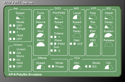 Kp6 - free PolySix emulation plugin