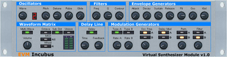 Incubus - free 6 osc multiwave synth plugin