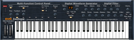 Isotope - free Multiwave groove synth plugin