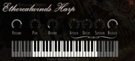 Etherealwinds Harp - free Diatonic folk harp plugin