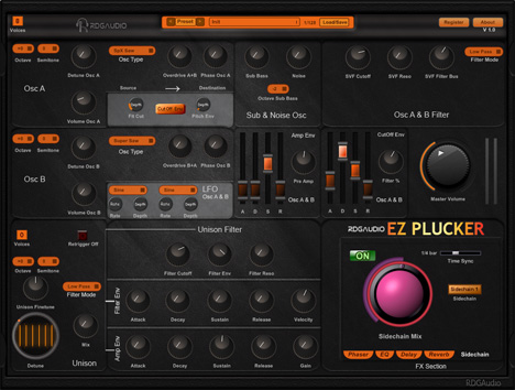 EZ Plucker - free Pluck synth plugin