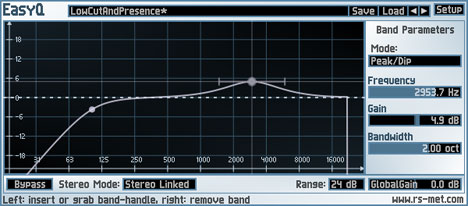 EasyQ - free Equalizer plugin