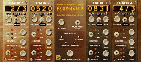 Echomania - free Tape delay plugin