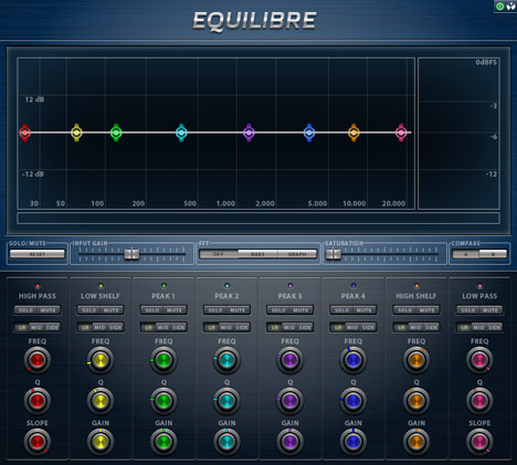 Equilibre - free Double precision EQ plugin