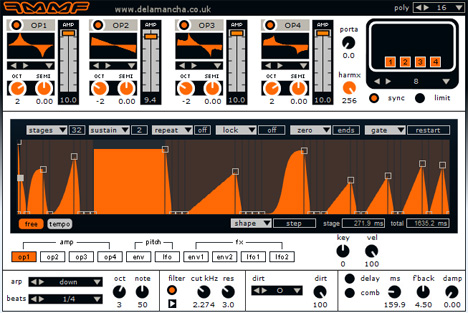 FMMF - free FM synth plugin